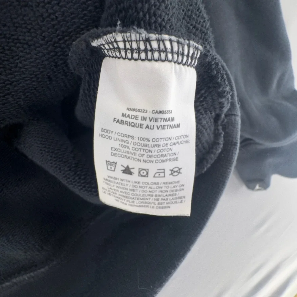 JNike Air Jordan Heavyweight 2.5lb French Terry Hoodie Mens Med Black DO6094-010